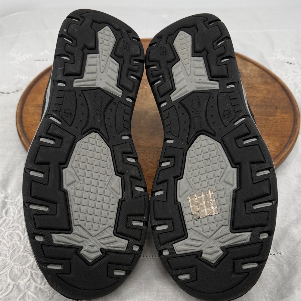 Skechers Shoes Mens 11 EWW Extra Wide Gomel Charcoal Slip-On Loafers Comfort - Picture 9 of 13